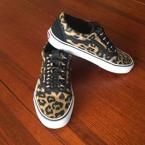 Rare Vans Old Skool Ghillie leopard sneaker.